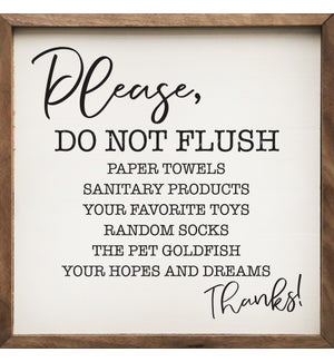 Do Not Flush White